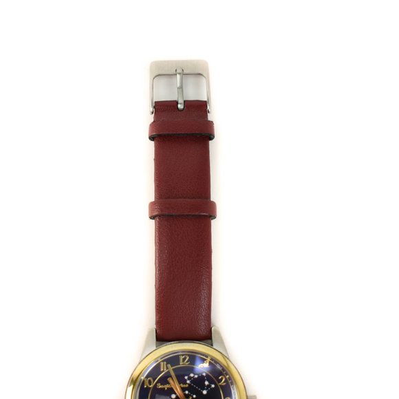 DEEP DYED: Red, Leather Constellations Watch main image 7
